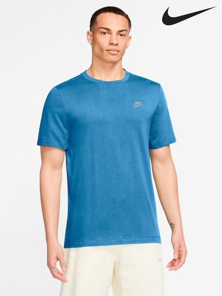 Aurora Blue - Regular Nike Short Sleeve Club T-shirt
