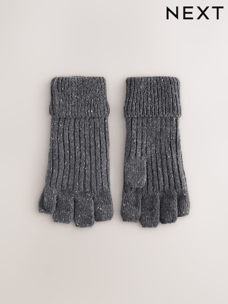 Grey - Regular Fingerless Thinsulate Gloves