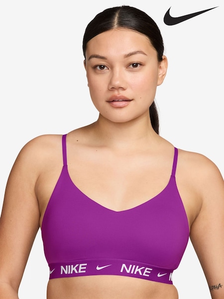 Vivid Purple - Nike Indy Light Support Padded Adjustable Sports Bra