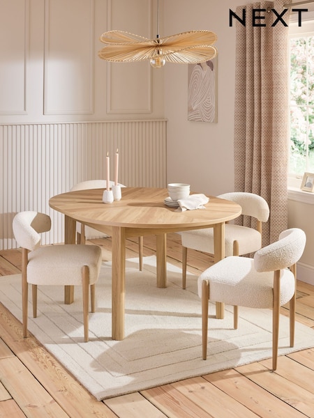 Hayford Herringbone 4 To 6 Seater Extending Dining Table