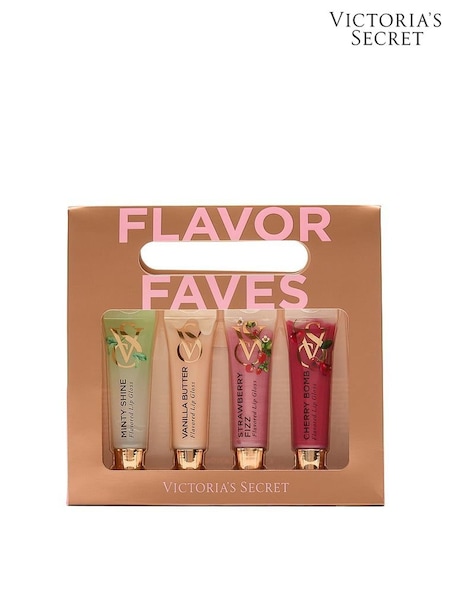 Assorted - Victoria's Secret 4 Piece Flavor Favorites Lip Gloss Gift Set
