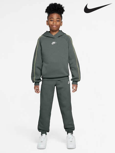 Verde camuflaje - Conjunto de sudadera con capucha y pantalones de chándal de Nike Club