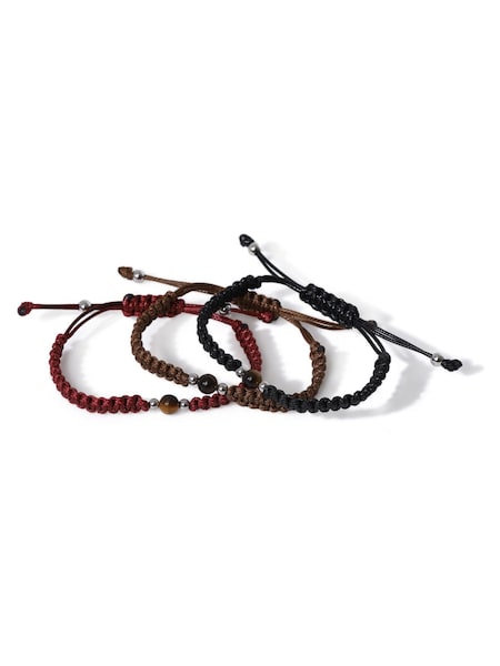 Red - Regular Cord Red Bracelets 3 Pack