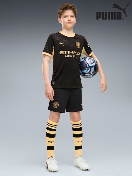 أسود - شورت فريق Manchester City من Puma