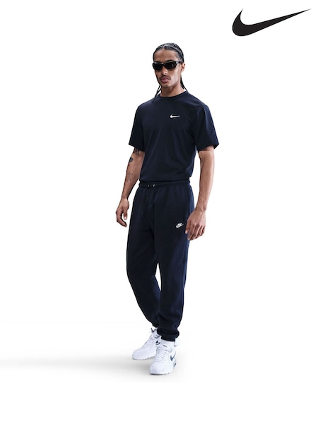 Obsidian Navy - Regular Nike Club Fleece Cuffed Joggers