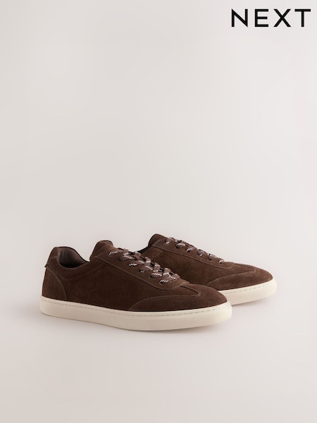 Brown - Regular Suede Smart Trainers