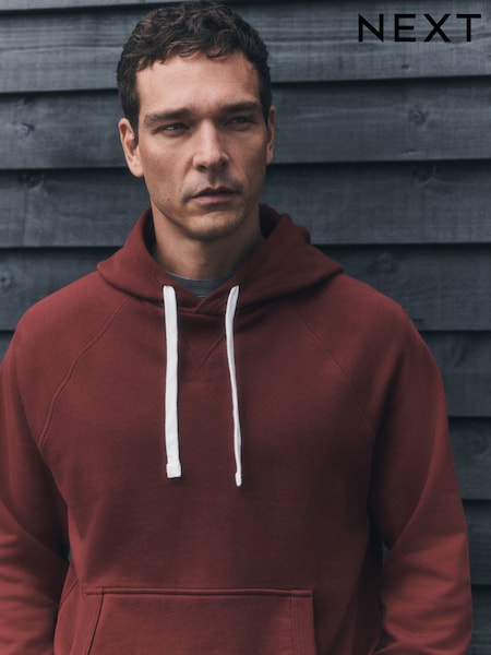 Burgundy Red - Regular Soft Loopback Overhead Hoodie