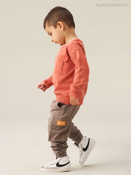 Natural - Angel & Rocket Cut And Sew Joggers