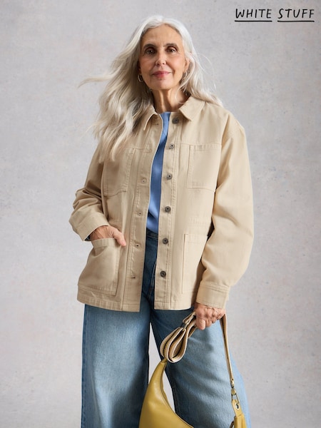 Natural - White Stuff Luna Denim Jacket