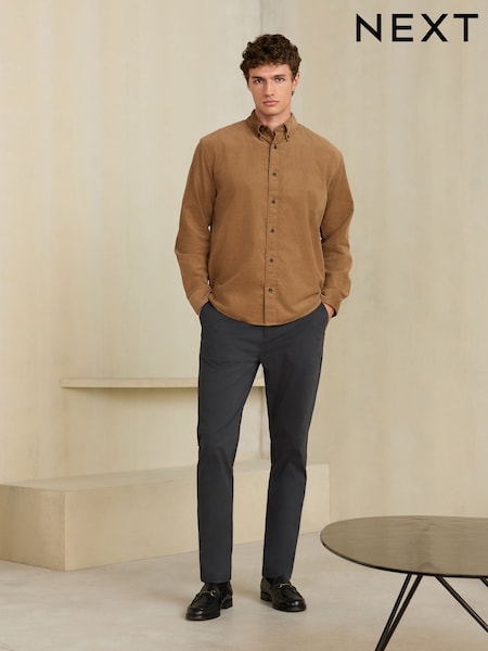 Teal Blue - Slim Fit Motionflex Thermogen Chino Trousers