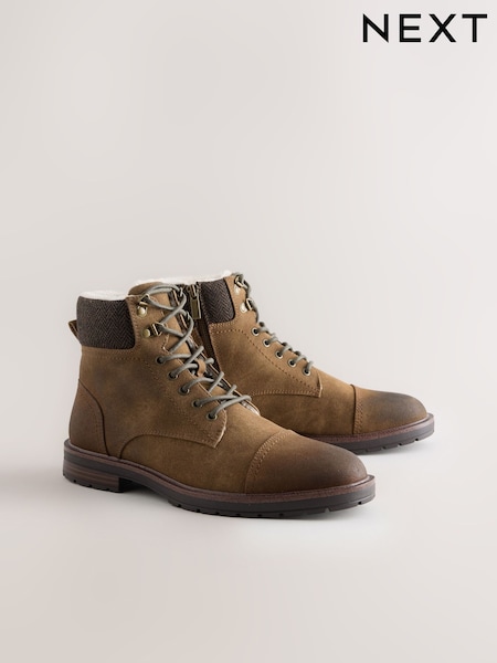 Tan Brown - Regular Toecap Boots