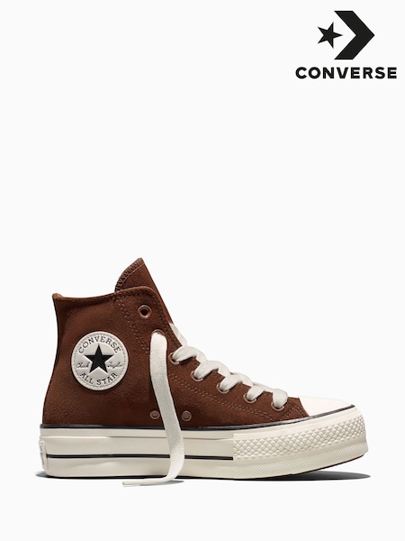Braun - Converse Chuck Taylor Lift Platform Cozy Trainers