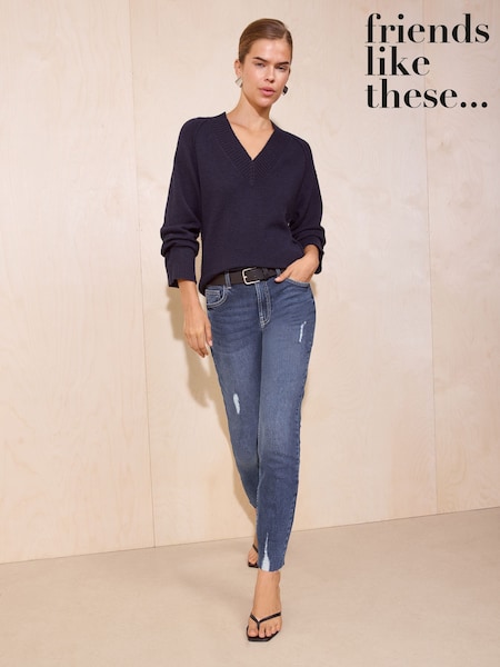 Dark Wash - Friends Like These Skinny Ankle Grazer Denim Jeans