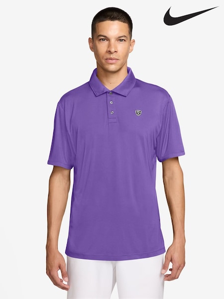 Purple - Regular Nike Dri-fit Par5 Golf Polo Shirt