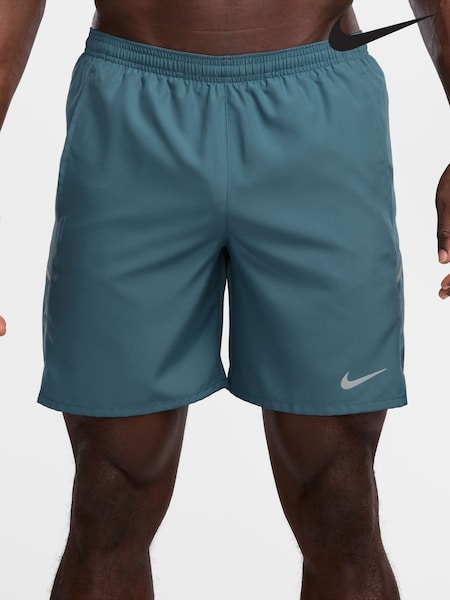 Smokey Blue - Regular Nike Miler Dri-fit 7 Inch Brief-lined Running Shorts