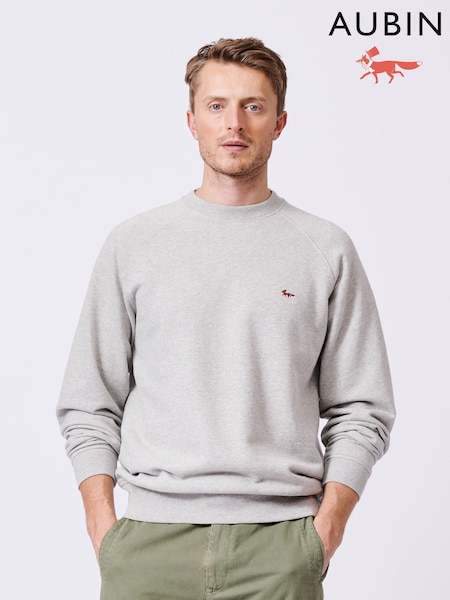 Grey - Regular Aubin Ash Crew Neck Jumper