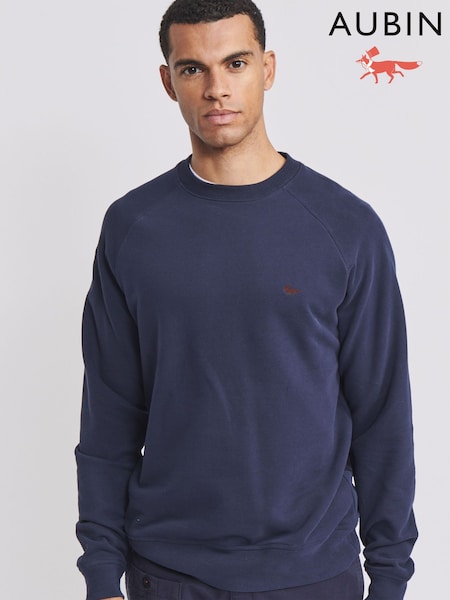 Blue - Regular Aubin Ash Crew Neck Jumper