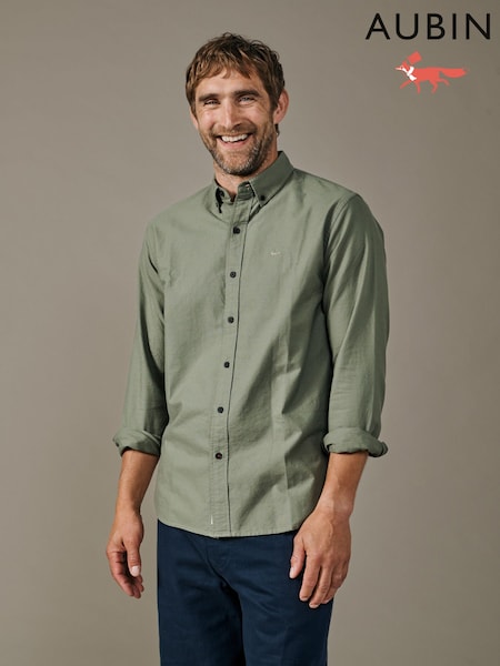 Green - Regular Aubin Alder Oxford Shirt