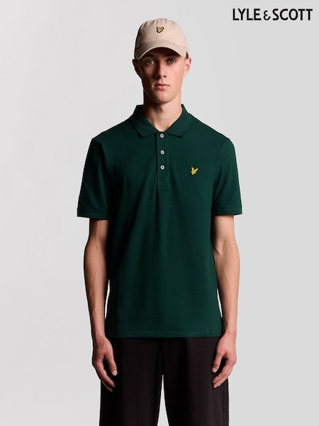 Verde de pădure - Regular Lyle & Scott Classic Polo T-shirt