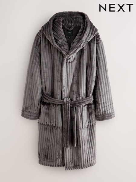 Բնական - Regular Ribbed Dressing Gown