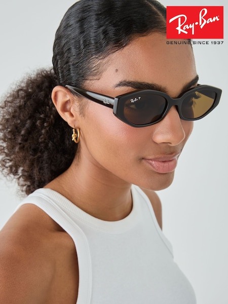 Smeđa - Ray Ban 0rb4473d Irregular Sunglasses