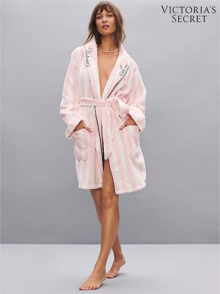Pink Heritage Stripe - Victoria's Secret Fluffy Robe