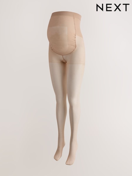 Latte - 20 Denier Matt Finish Sheer Maternity Tights