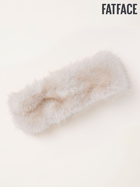 Elfenbein - Fatface Faux Fur Headband