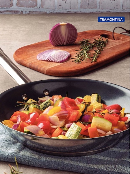 Tramontina Stainless Steel Frying Pan Non-stick Coating 30cm