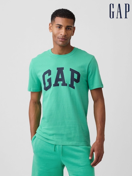 Vivid Green - Regular Gap Everyday Soft Logo T-shirt