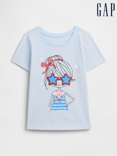 Blue - Gap Graphic Short Sleeve T-shirt (6mths-5yrs)