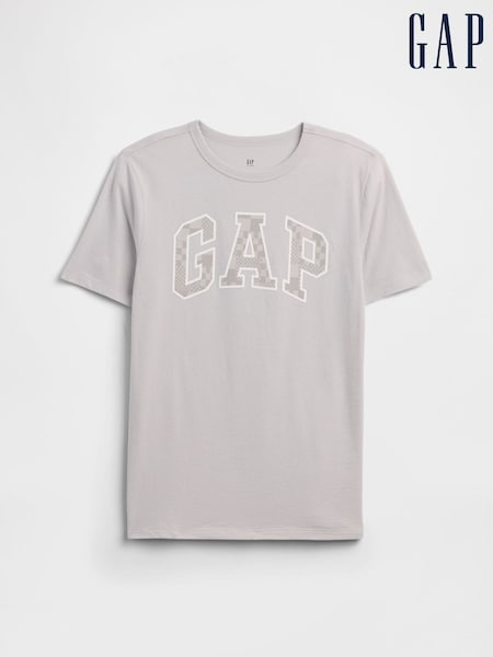 Harmaa pikseli - Gap Graphic Short Sleeve T-shirt (4-13yrs)