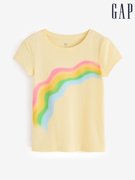Yellow - Gap Graphic Short Sleeve T-shirt (4-13yrs)