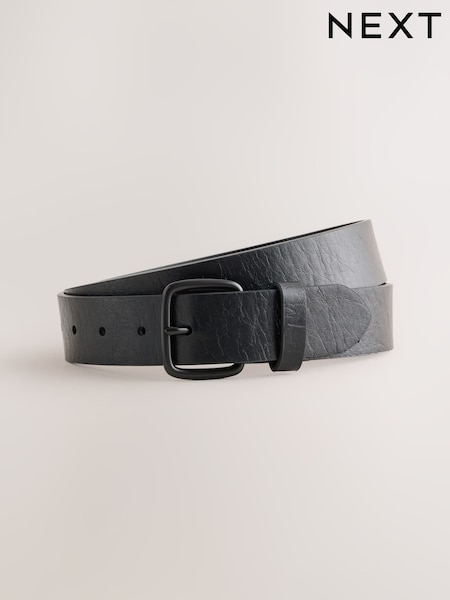 Black - Regular Casual Faux Leather Belt