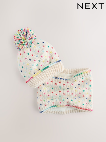 Neppy Rainbow - Beanie And Snood Set (1-16yrs)