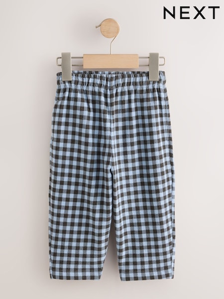 Blue/Brown - Textured Smart Joggers (3mths-7yrs)
