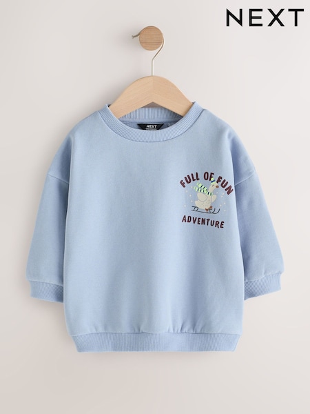 Blue Goose - Printed Crew Neck Sweat Top (3mths-7yrs)