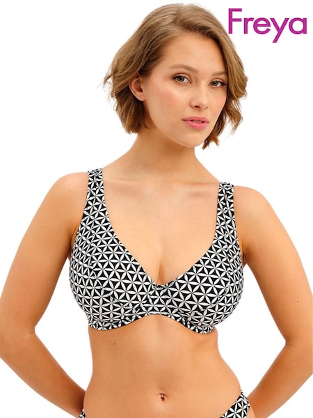Black - Freya Koh Tao Underwire High Apex Bikini Top