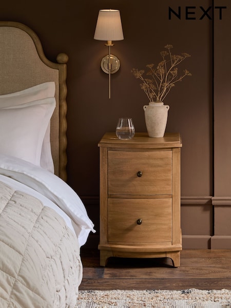 Madeline Solid Mango Wood Bedside Table