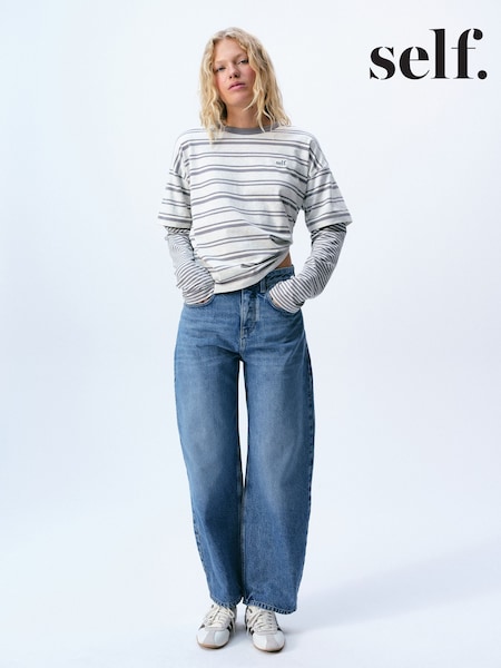 Mid Blue - Self. Barrel Jeans