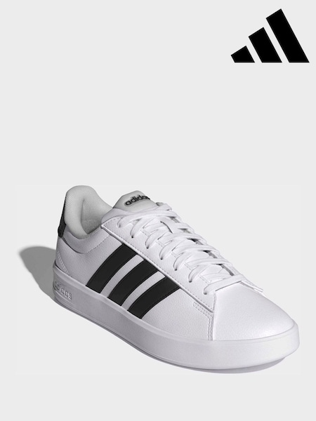 White - Adidas Grand Court 3.0 Shoes