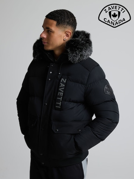 Negro - Regular Zavetti Canada Deratti Bomber Jacket