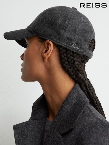 Kull - Reiss Sienna Wool-silk Blend Baseball Cap