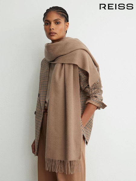 رمادي بني - وشاح من الصوف والكشمير Picton من Reiss