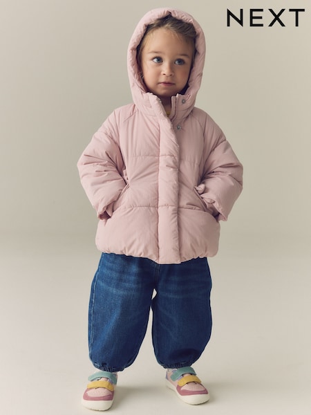 Light Pink - Shower Resistant Padded Coat (6mths-7yrs)