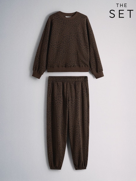 Animal - The Set Animal Print Crew Neck And Joggers Co-ord Set