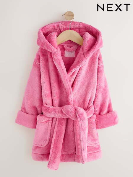 Hot Pink - Soft Touch Fleece Dressing Gown (9mths-16yrs)