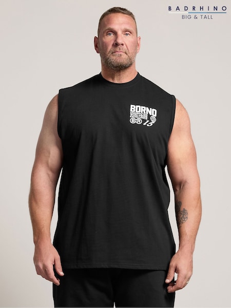 Black - Regular Badrhino Big & Tall Vest