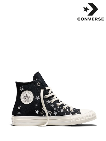 Black - Converse Chuck Taylor All Star Star Details Trainers