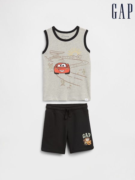 Svart Lightning McQueen - Gap Two-piece Tank Top Outfit Set (6mths-5yrs)